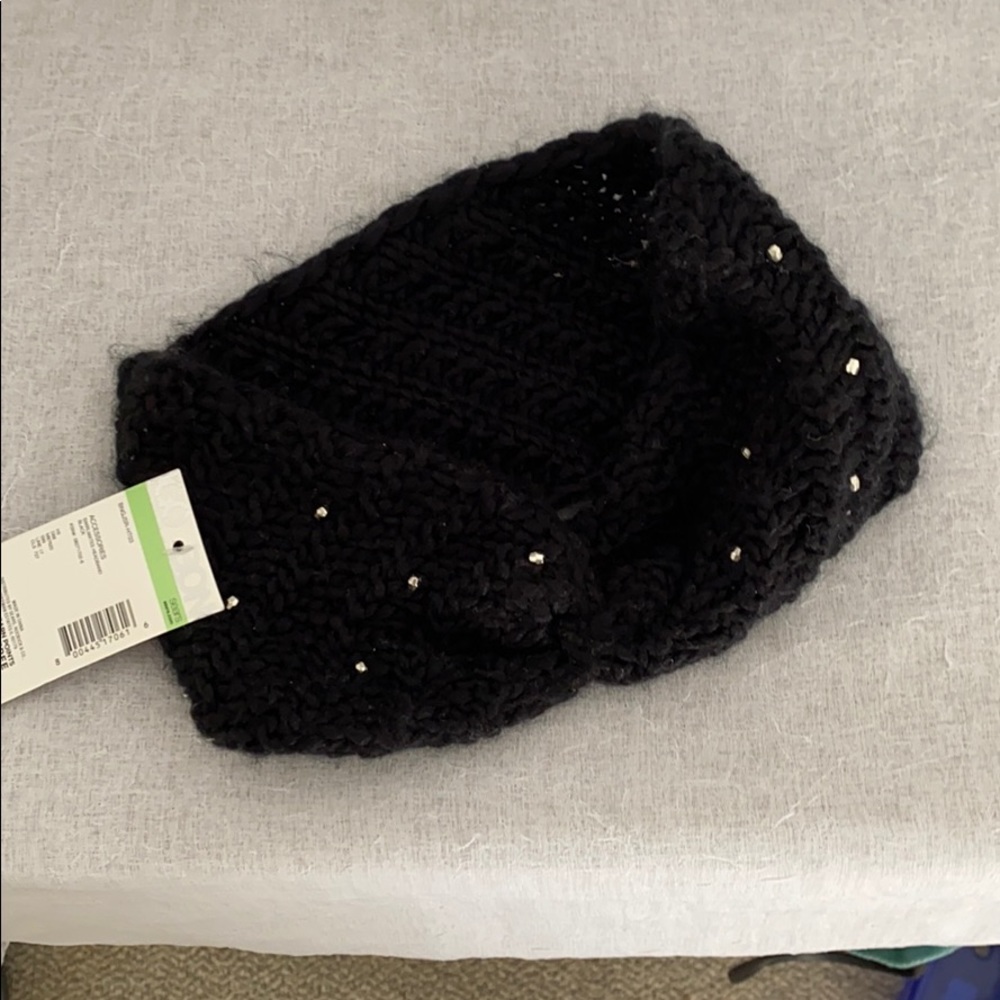 Sparkle black warm headband